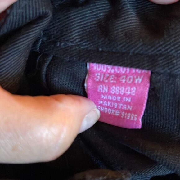 NWT size 40 Woman Within black denim jeans - Picture 4 of 5